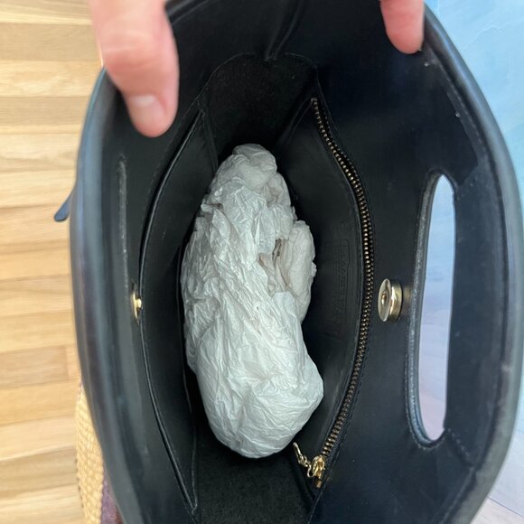 Vintage Black Coach Mini Shopper Bag - Picture 4 of 4